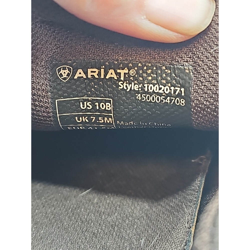 Ariat Traverse Shoes Womens Size 10B Western‎ Brown Slip On 4LR Comfort Workwear - Picture 7 of 8